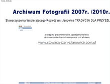 Tablet Screenshot of janowice.wieliczka.eu